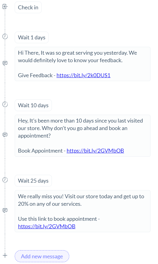 message sequence Foore